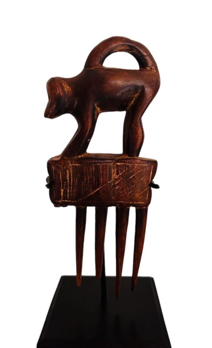 Baule afro wooden comb