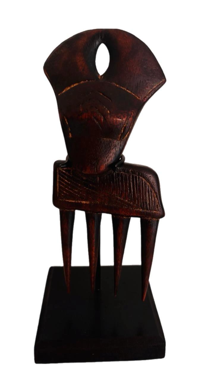 Baule afro wooden comb