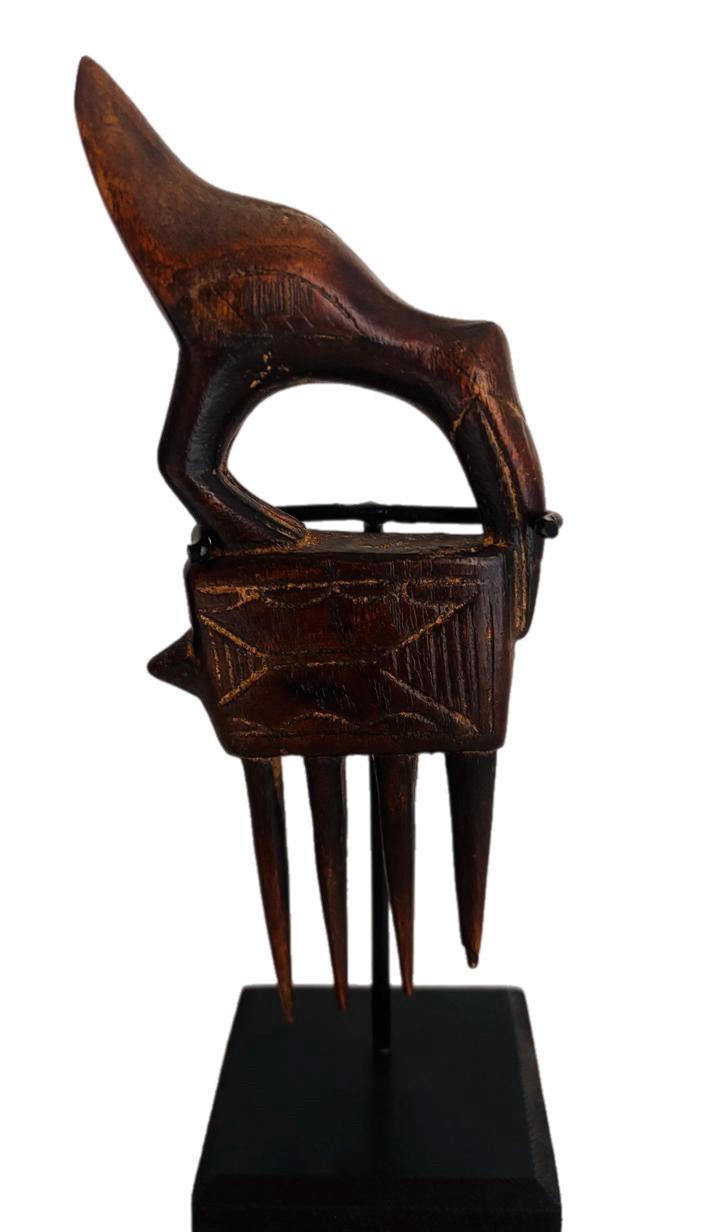 Baule afro wooden comb